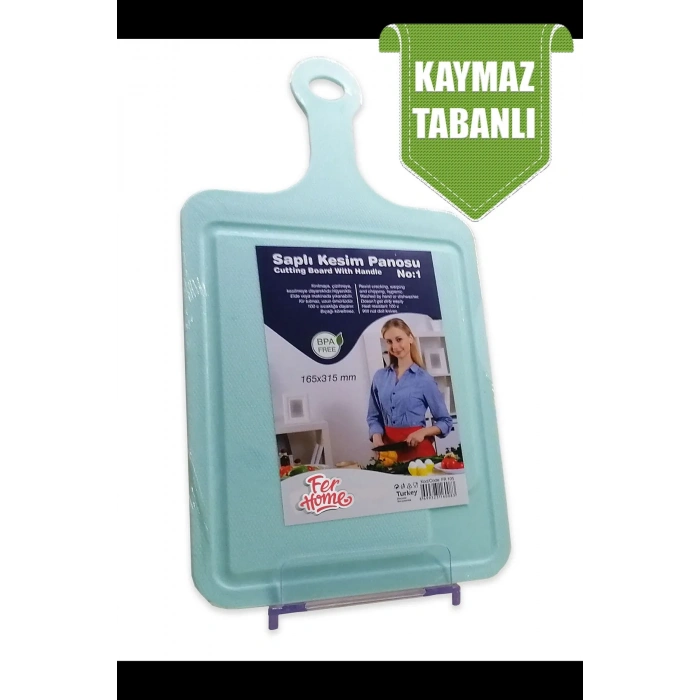 Kesme Tahtası Kaydırmaz Plastik Kesme Sunum Tahtası Pratik Kesim Panosu 165X315 Mmfr105 (599)