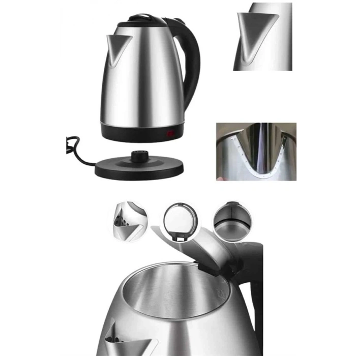 Kettle C F Tipi 220-240v Paslanmaz Çelik Elektrik Kablolu Otomatik Kapanma