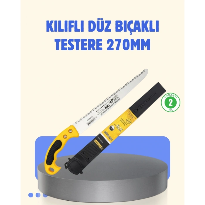 Kılıflı Budama Bahçe Testeresi 270 Mm Düz Bıçaklı