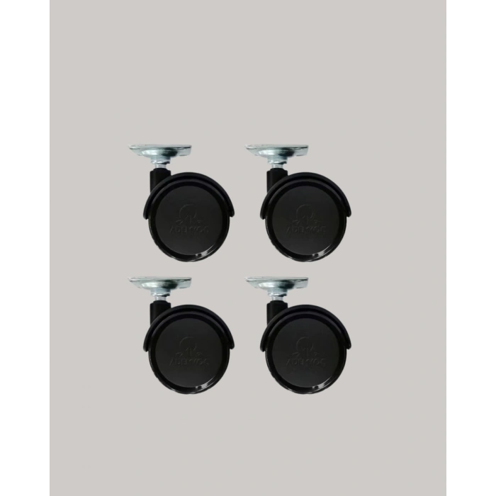 Kilitsiz Mini Tekerlek Ayak 4 Cm 4’lü Set Kolay Montaj