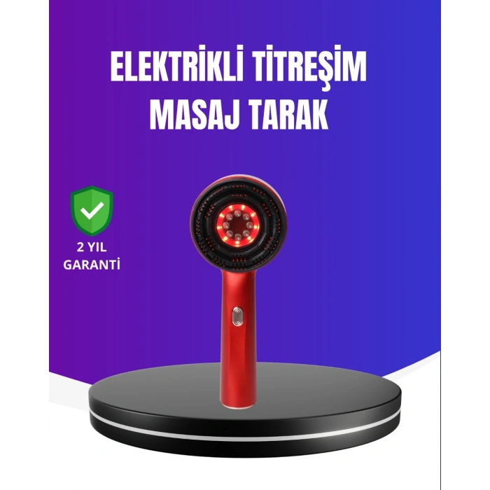 Kırmızı Işık Terapi Özellikli Saç Derisi Masaj Tarak Anti Dökülme