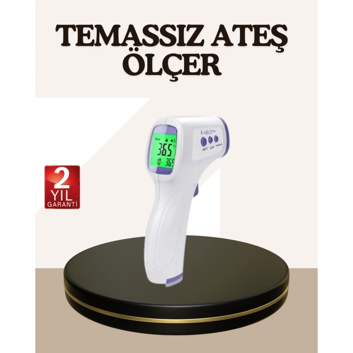 Kızılötesi Alından Temassız Ateş Ölçer Akıllı Sesli Uyarı
