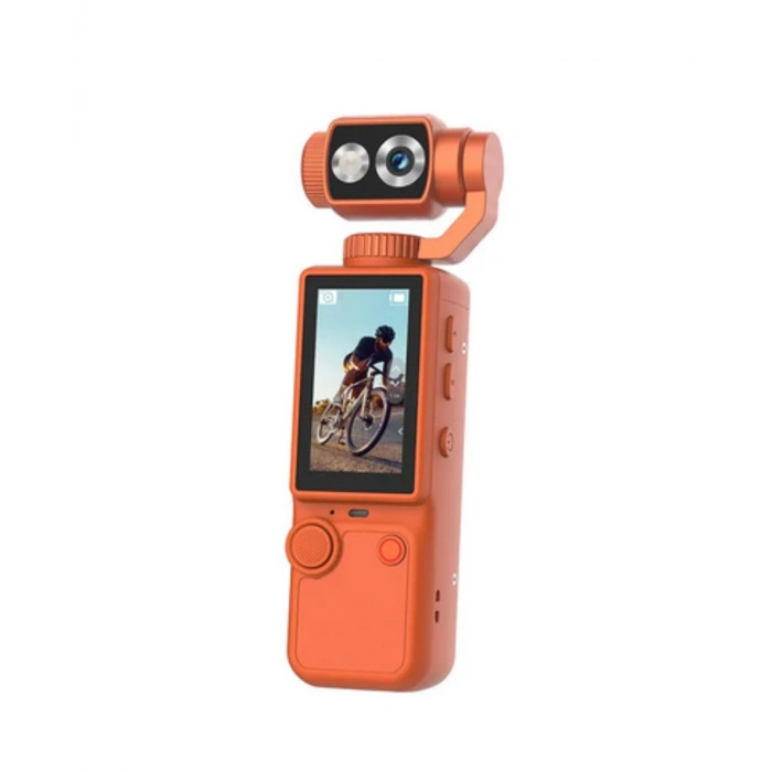 Kompakt 4k Gimbal Kamera 180 Derece Döner Başlık Stabil Video Ve Vlog Uyumlu
