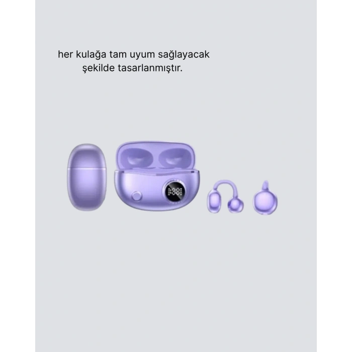 Kulak Arkası Klipsli Bluetooth Kulaklık Yxg10 Silikon Malzemeli Ergonomik