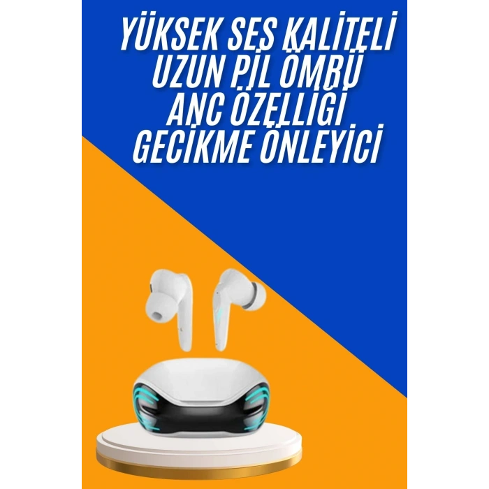 Kulaklığı Mikrofonlu Gürültü Engelleme Gecikme Önleyici Bluetooth Kulaklık