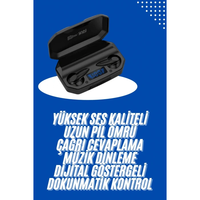 Kulaklık Bluetooth 5.2 Kablosuz Kulakiçi Rgb Işıklı Çift Mikrofonlu Yeni Nesil