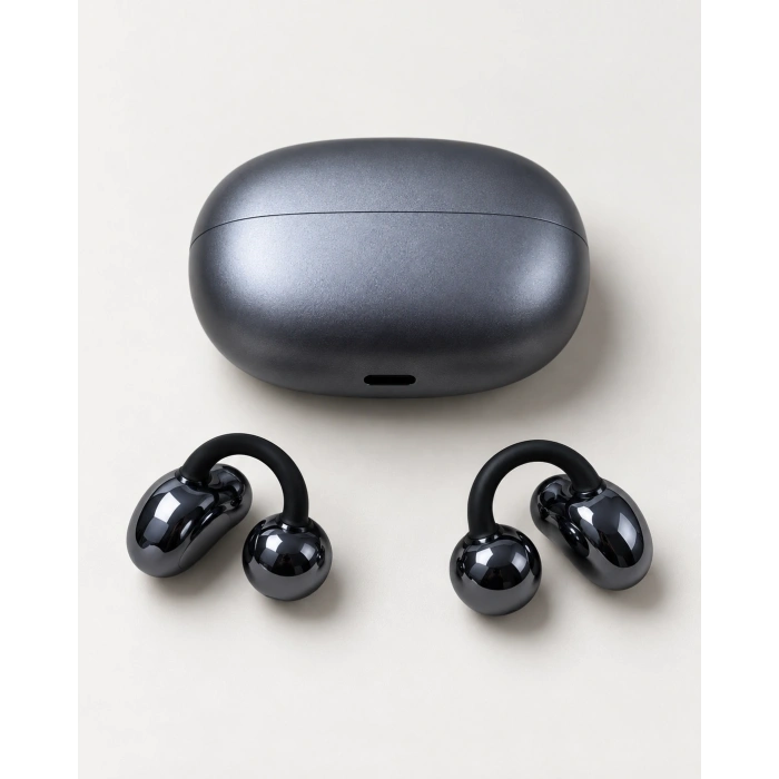 Küpe Tipi Klipsli Bluetooth 6.0 Kulaklık 2500 Saat Bekleme Süreli