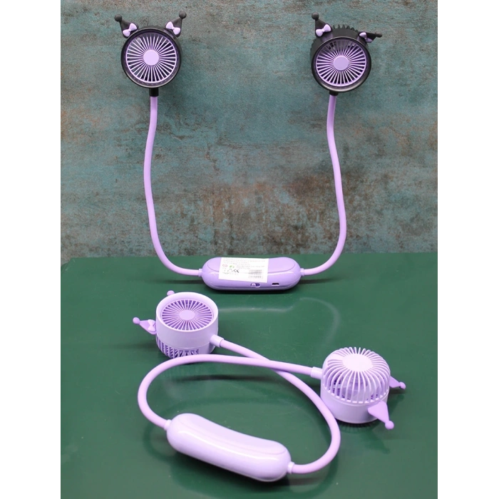 Kuromi Şarjlı Boyun Fanı Vantilatör 2 Kademeli Model 1