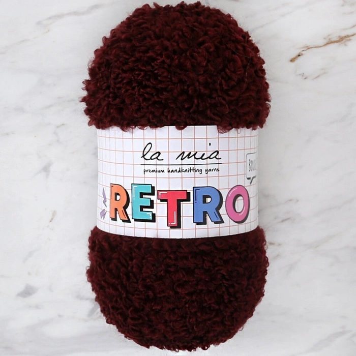 La Mia RETRO Koyu Kahverengi El Örgü İpi - LM3201