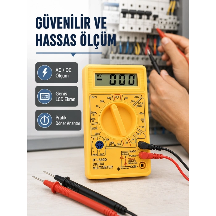 Lcd Ekranlı Dijital Ölçü Aleti Ev Ve Atölye Kullanımı Yeni Nesil