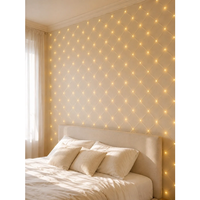 Led Ağ Işık Dekoratif File Aydınlatma Balkon Oda Ve Bahçe Süsleme Yeni Nesil