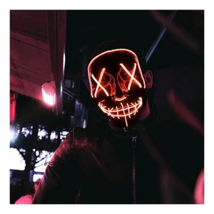 Led Işıklı Turuncu Maske