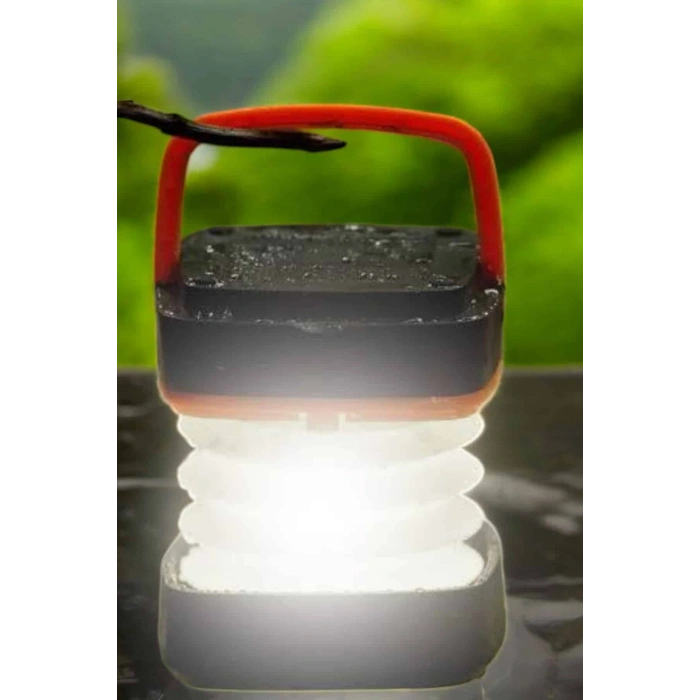 Led Lamba Kamp Lambası Hafif Taşınabilir Şarj Süreli Akordeon El Fenerli