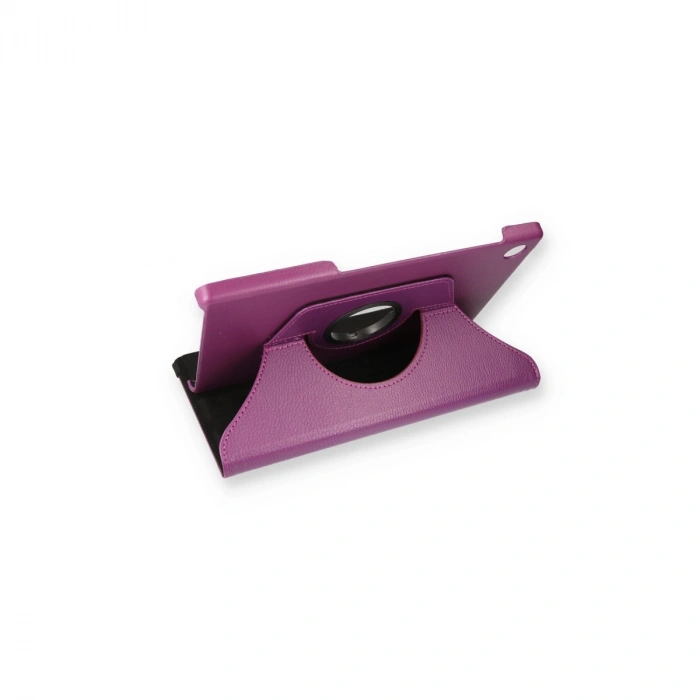 Lenovo M10 Hd X306f Kılıf 360 Tablet Deri Kılıf - Mürdüm