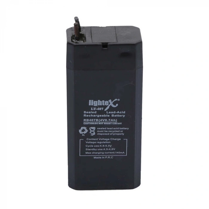 Lightex Lt-407 4v 0.7ah Işıldak Fener Aküsü