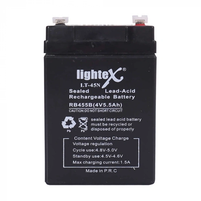 Lightex Lt-45 4v 5.5ah Işıldak Fener Aküsü