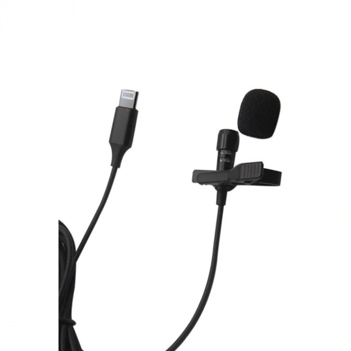 Lightning 2 Metre Double Mikrofon - Siyah