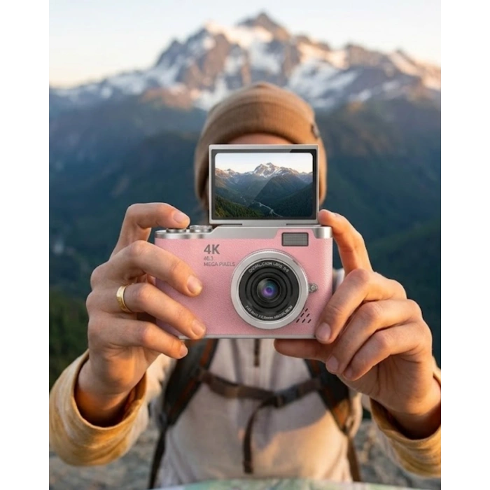 Lk007 Fotoğraf Makinesi Pembe