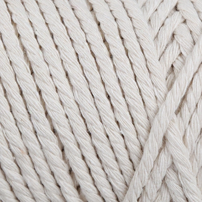 Loren Decor Slim 3 Büküm Makrome İpi Krem - L002