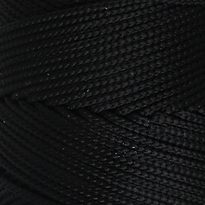 Loren Polyester Soft Macrame Siyah El Örgü İpi - LM040 - 34445