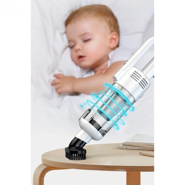 Lt-124 Kablosuz Çok Fonksiyonlu Araç Süpürge - Beyaz