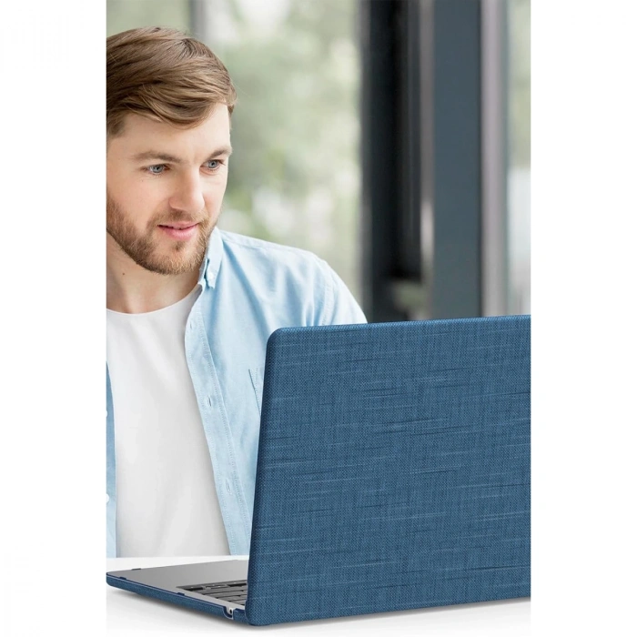 Macbook Pro 16 2021 Macbook Kumaş Kapak - Lacivert