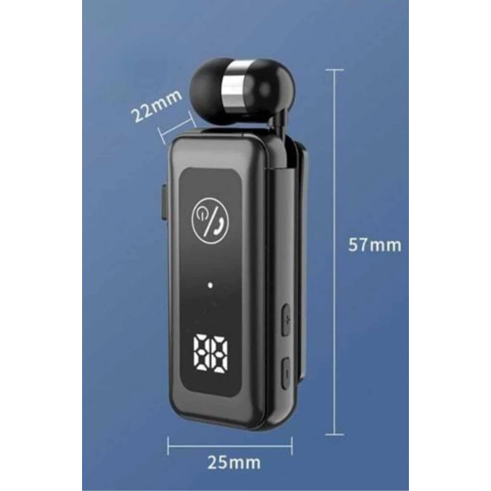 Makaralı Kulaklık Sd Kart Girişli Dijital Göstergeli Kablolu Bluetooth Kulaklık