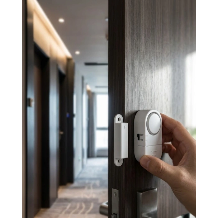 Manyetik Sensörlü Alarm Kapı Pencere İçin 90 Db Güçlü Sesli Uyarı Sistemi