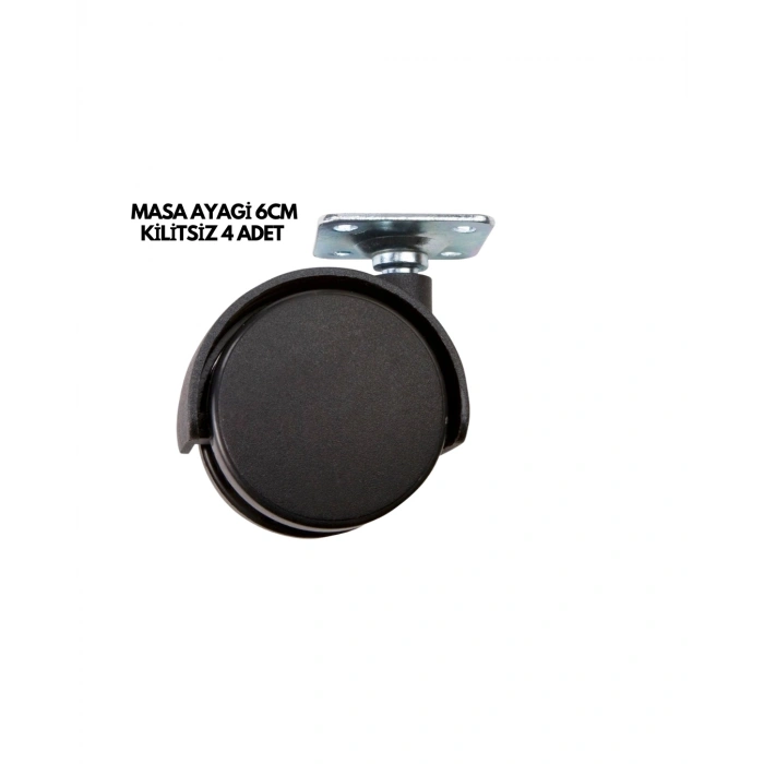 Masa Ayağı 6cm Kilitsiz 4 Adet