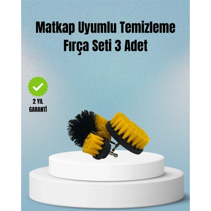 Matkap Uyumlu Temizlik Fırçası – Kablolu Ve Akülü Matkaplarla Kullanılabilir