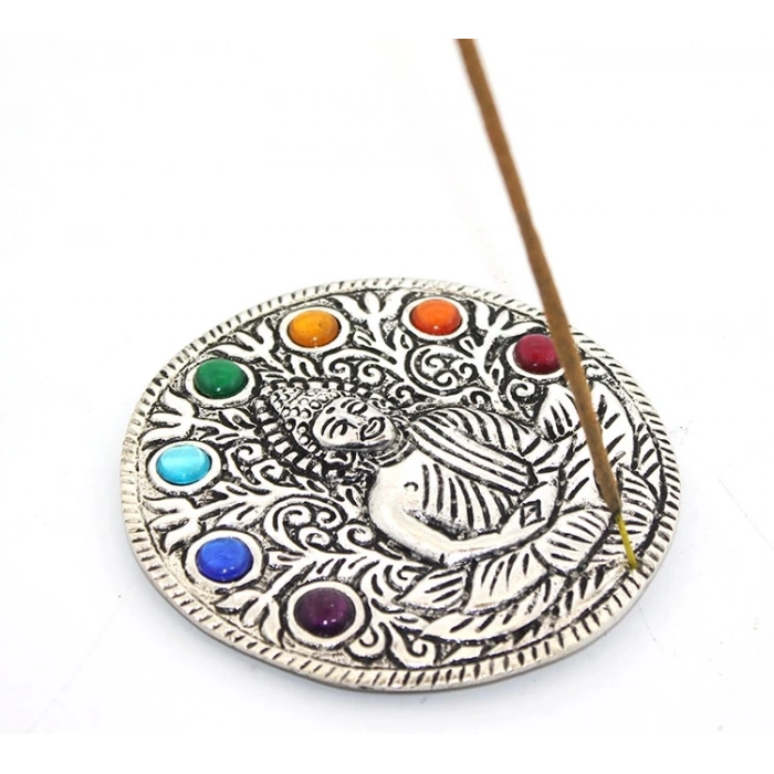 Metal 7 Çakra ( Chakra ) Buda Tütsülük Ksk2175
