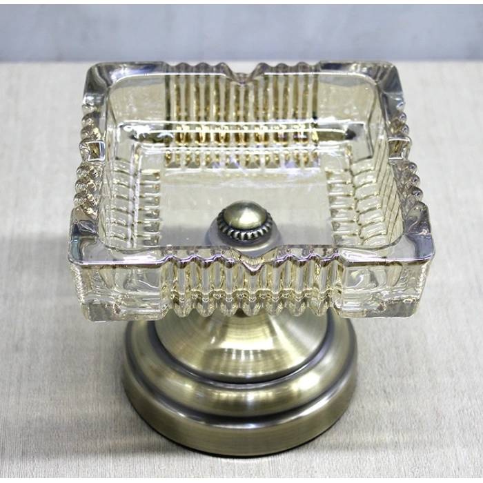 Metal Ayaklı Cam Küllük Alk4878