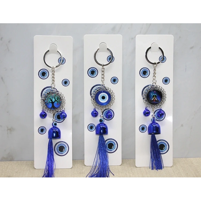 Metal Nazar Boncuğu Anahtarlık