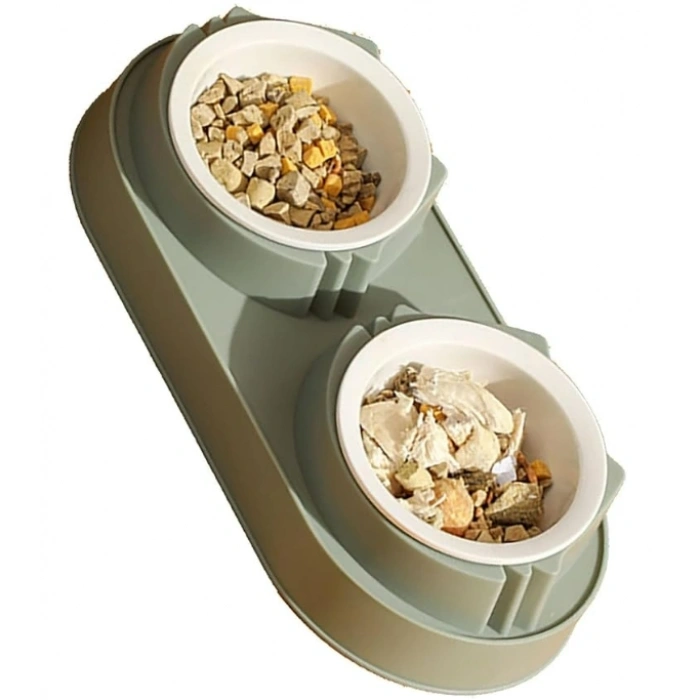 Mikopet Çift Bölmeli Mama Ve Su Kabı