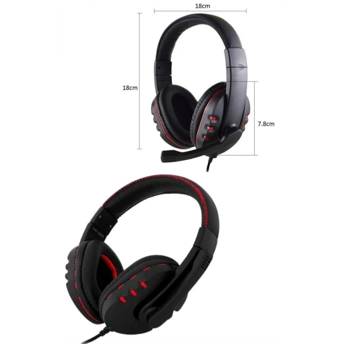 Mikrofonlu  Kulaklık  Kulaklığı Yüksek Ses Kaliteli Stereo Yumuşak Yastıklar