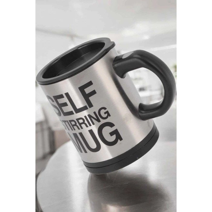 Mikser Kupa Yazılı Mug Bardak Karıştırma Özelliği