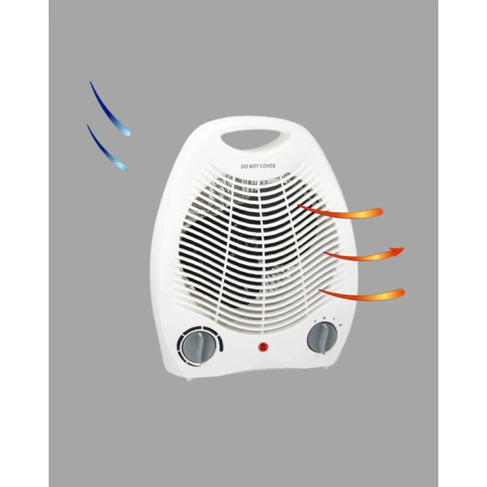Mini Elektrikli Isıtıcı 2000w – Termostatlı Fanlı Isıtma, Taşınabilir Tasarım