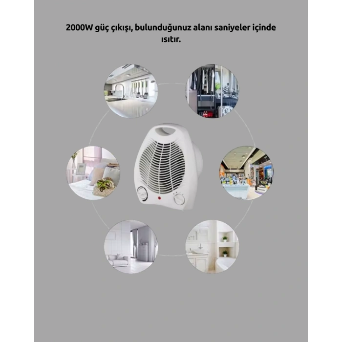 Mini Elektrikli Isıtıcı – Taşınabilir Fanlı Isıtma Sistemi