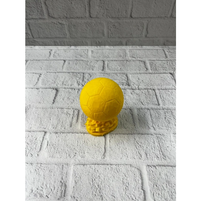Mini Fıfa Futbol Topu Biblo Sarı Renk 10cm Spor Temalı Dekor