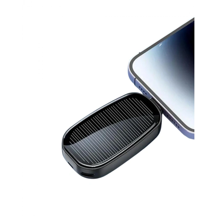 Mini Güneş Enerjili Powerbank Cep Tipi Acil Şarj Cihazı