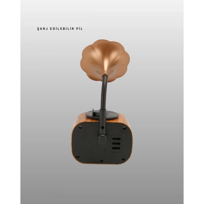 Mini Nostaljik Bluetooth Hoparlör Fm Radyo 8 Saat Batarya