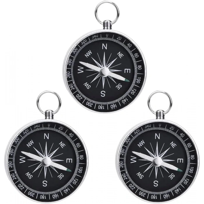 Mini Paslanmaz Alüminyum Pusula G442b