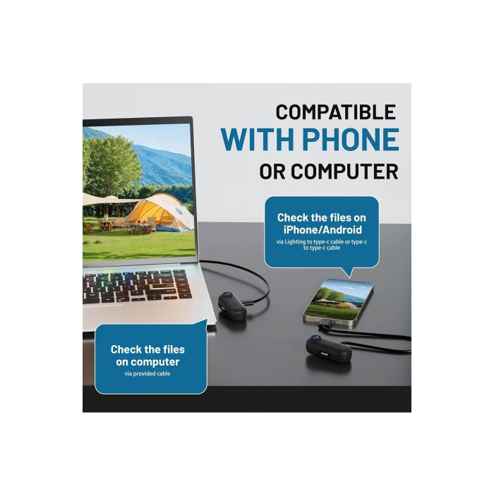 Mini Wıfı Aksiyon Kamerası 1080p Taşınabilir Vücut Kamerası Giyilebilir Video Kaydedici Ipx7 Su Geçirmez