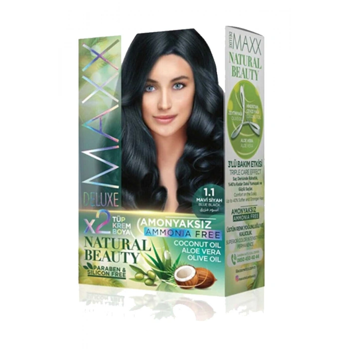Natural Beauty Amonyaksız Saç Boyası 1.1 Mavi Siyah (599)
