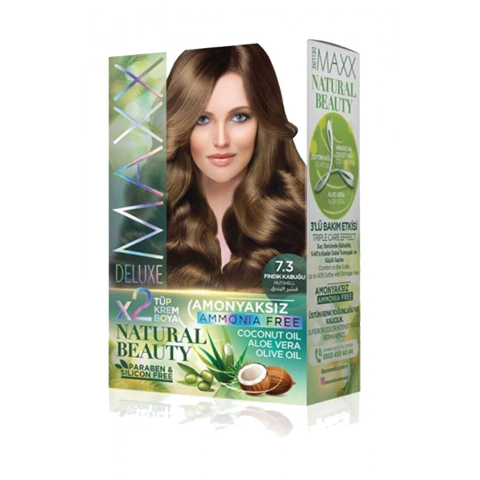 Natural Beauty Amonyaksız Saç Boyası 7.3 Fındık Kabuğu (599)