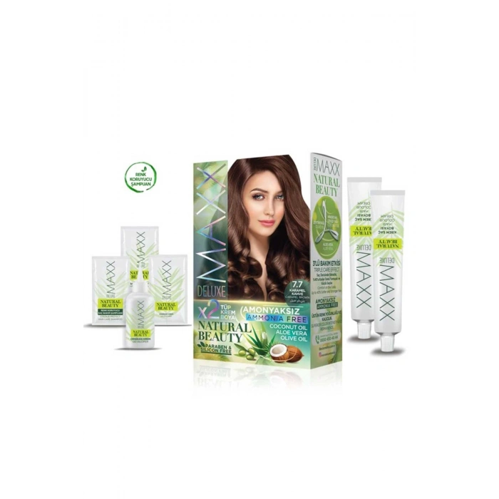 Natural Beauty Amonyaksız Saç Boyası 7.7 Karamel Kahve (599)