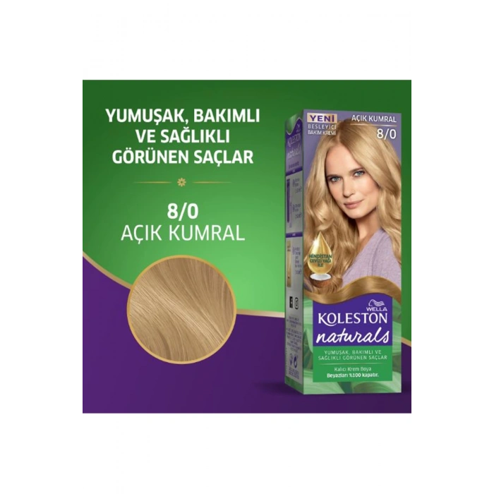 Naturals Saç Boyası Açık Kumral 8/0 2X Paket (599)