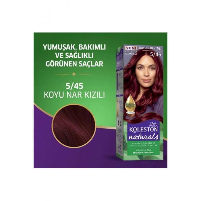 Naturals Saç Boyası Koyu Nar Kızılı 5/45 2X Paket (599)