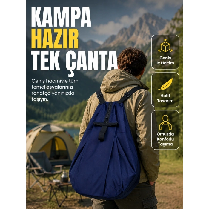 Okul İş Seyahat Kamp Ve Günlük Kullanım İçin Çok Amaçlı Taşıma Çantası