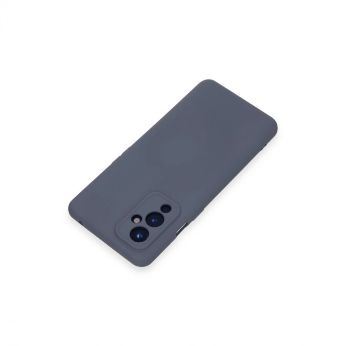 One Plus 9 Kılıf Nano İçi Kadife Silikon - Gri